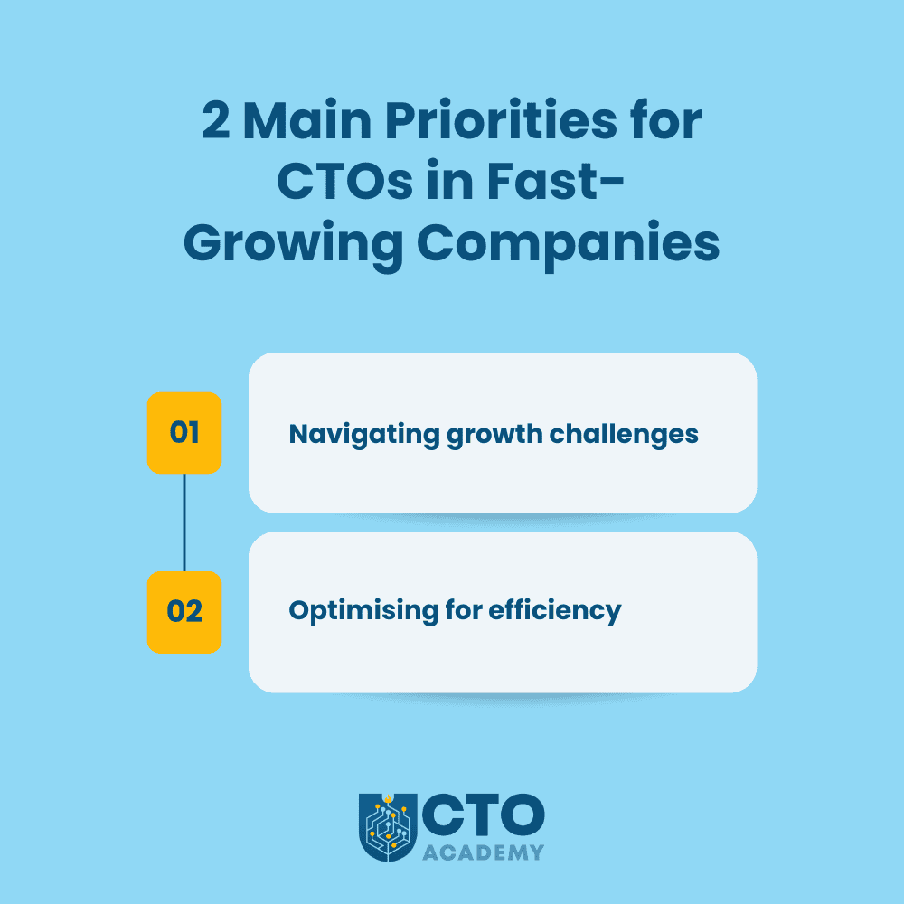 2 Man CTO Priorities in Fast-Growing Companies