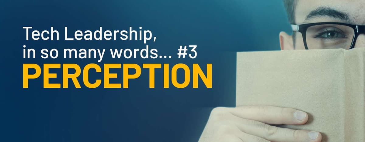 Tech Leadership, In So Many Words … #3 Perception