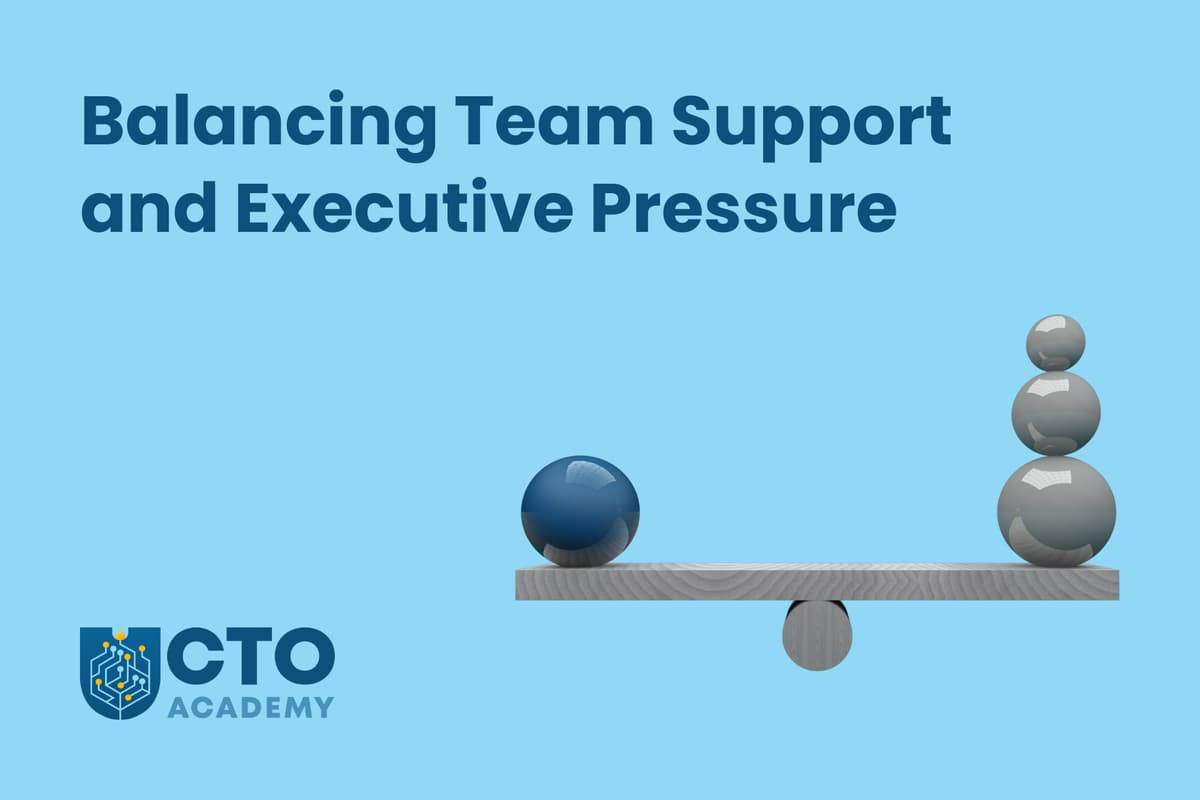 Balancing Team Support and Executive Pressure