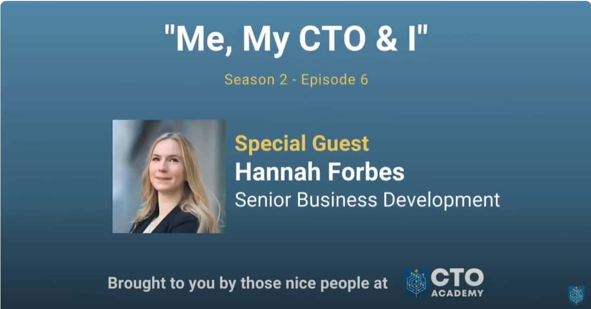 CTO Academy Podcast-S2E6-Hannah Forbes on Mental Health