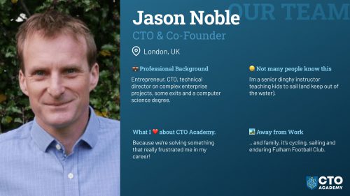 Meet The Team : Jason Noble