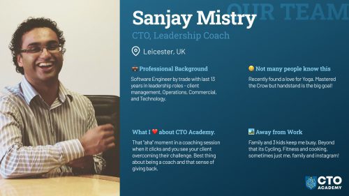 Meet the Team : Sanjay Mistry