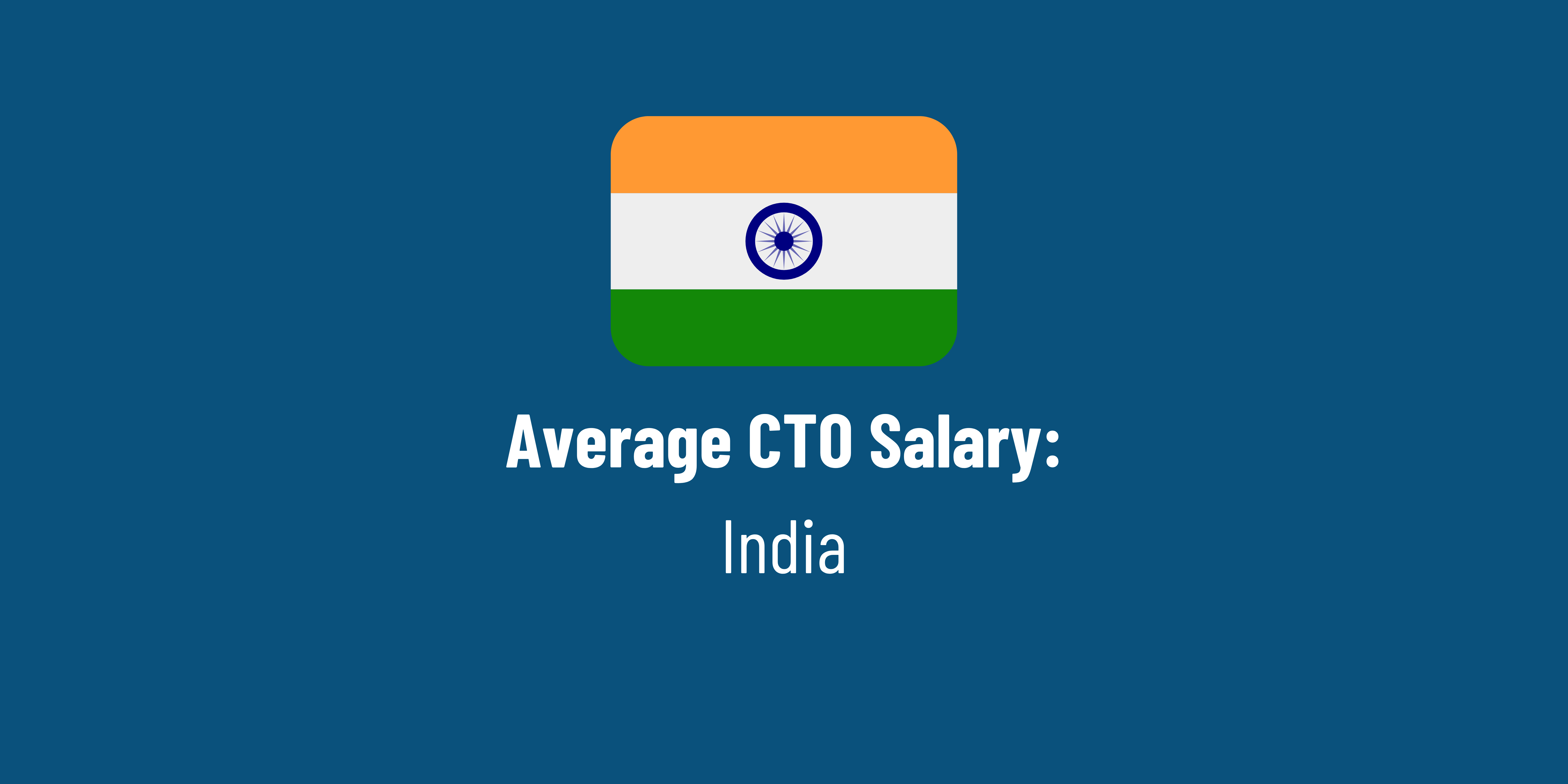 What is the average CTO salary in India?