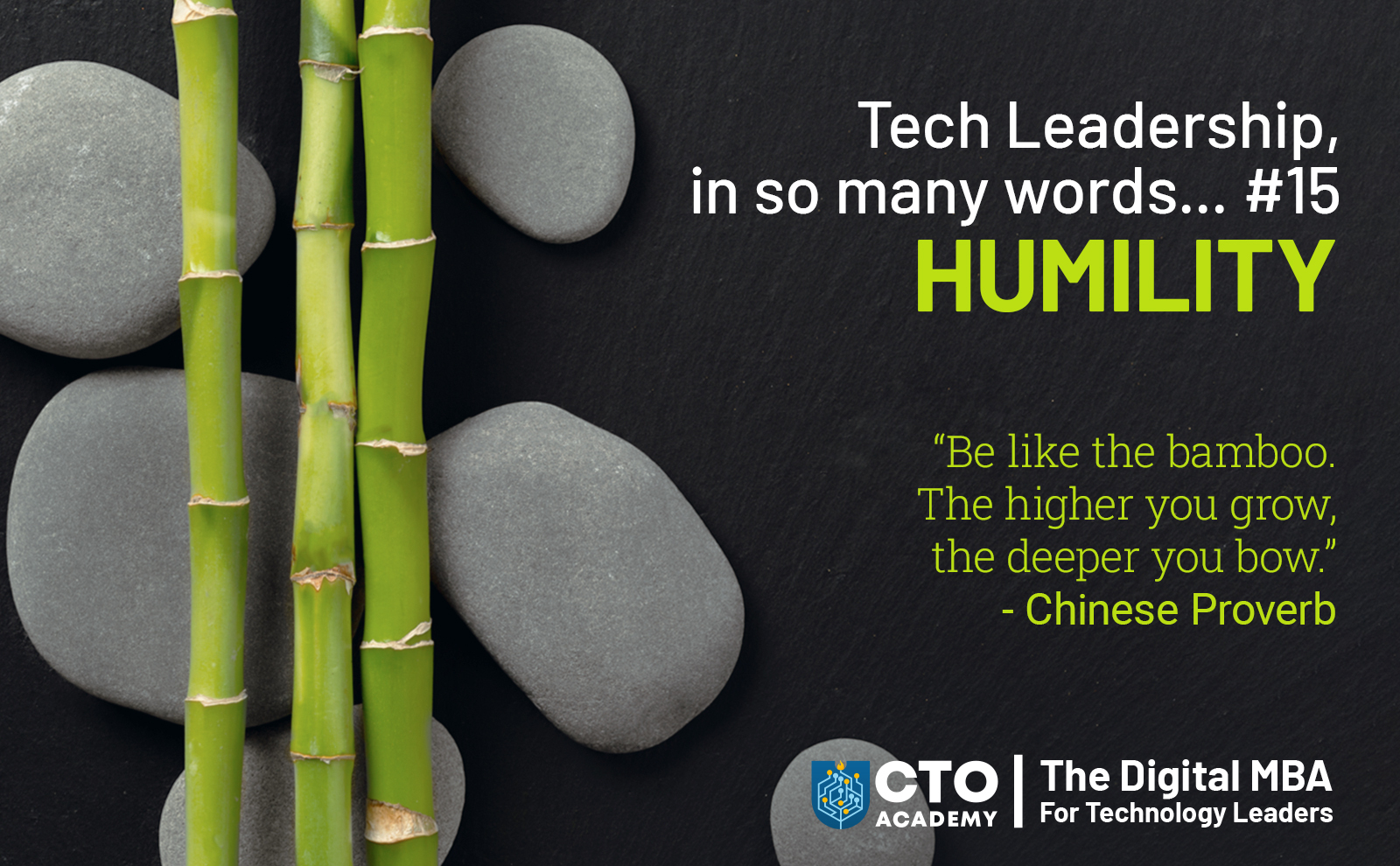 Tech Leadership In So Many Words… #15 Humility